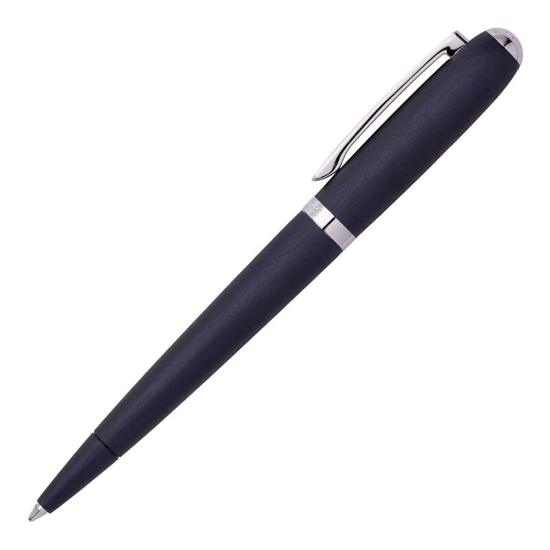 Hugo Boss Contour Ballpoint Pen Brushed Navy image number 0